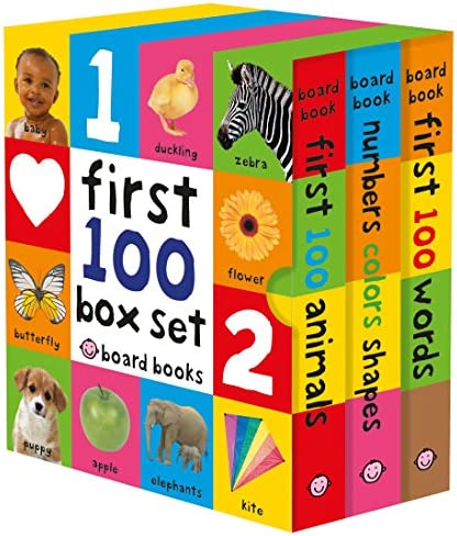 First 100 Board Book Box Set (3 Books) Board book